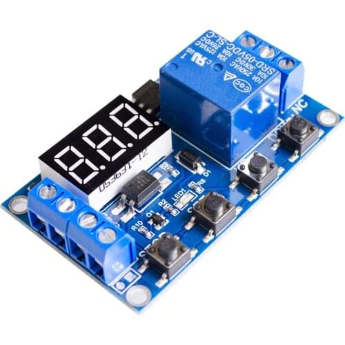 【AH ROBOT】1 Channel 5V Relay Module Time Delay Relay Module Trigger OFF / ON Switch Timing Cycle 999 minutes for Relay Board R