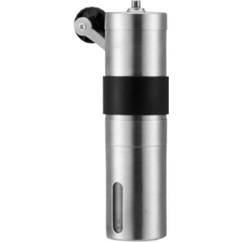 Manual Ceramic Coffee Grinder Stainless Steel Adjustable Coffee Bean Grinder With Rubber Loop Ring Easy Clean Kitchen Tools