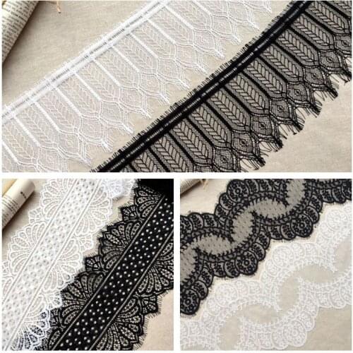 High-quality Wedding Veil Stitching Decoration Handmade DIY Cuff Dress Lengthened Skirt Stitching Eyelashes Lace RS3272