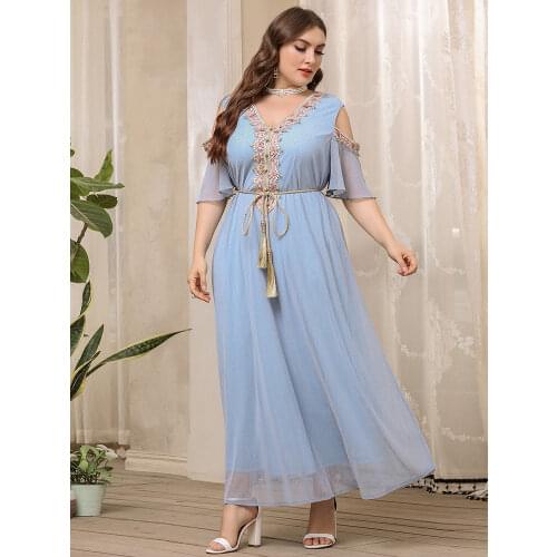 TOLEEN Blue Summer Dresses