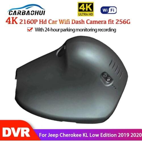4K 2160P Driving Recorder Car Wifi DVR Camera Dash Cam Video Recorder Novatek 96670 For Jeep Cherokee KL Low Edition 2019 2020