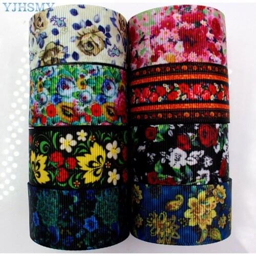 YJHSMY H-17516-509 25mm 10yards Pattern Ribbon Heat Transfer Printing Wedding Accessories Gifts DIY Handmade Materials