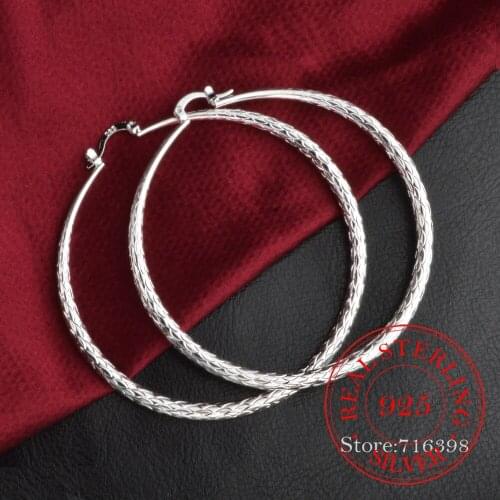 2021 Trendy Jewelry Sterling Silver 925 Earrings 6MM Smooth Circle Round Earring for Women Best Gift pendientes plata 925