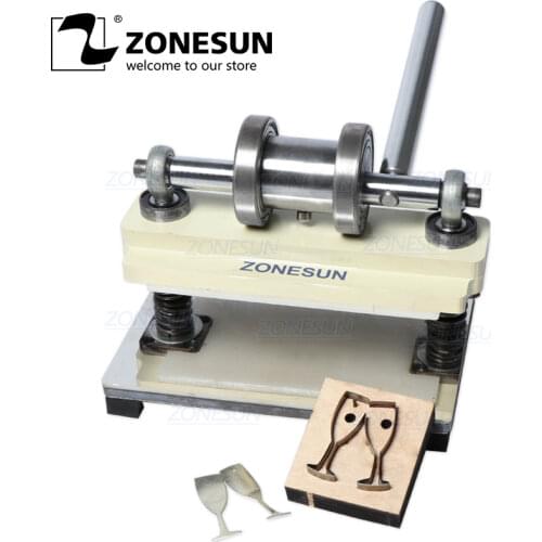 ZONESUN Manual Leather Die Cutting Machine Handmade Earring Die Cuts Pressing Machine For Custom Clicker Die Steel Rule Die