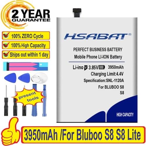 100% Original HSABAT 3950mAh Battery For Bluboo S8 S8 Lite
