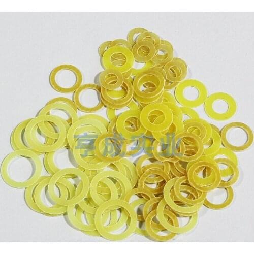 100pcs M4-M4.8mm Epoxy fibre sheet gasket 0.3/0.5mm thickness