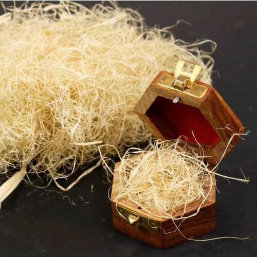 20g Natural Uncolored Raffia Jute Wedding Candy Gift Packing Paper Filler Gifts Box Filling Material Shredded Crinkle Paper