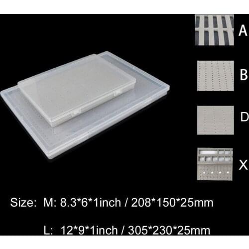 Aventik Super Large Capacity Clear Lid Slim Fly Boxes Competition Fly FISHING Boxes Two Sizes Holds up to 800 Flies L