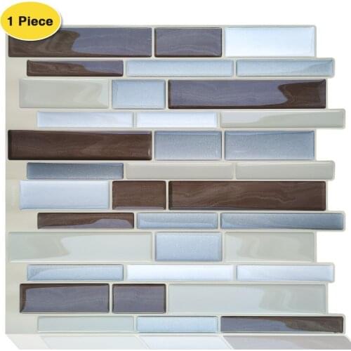 Erzee Waterproof Self Adhesive Kitchen Backsplash, Peel and Stick Tiles Marble Design