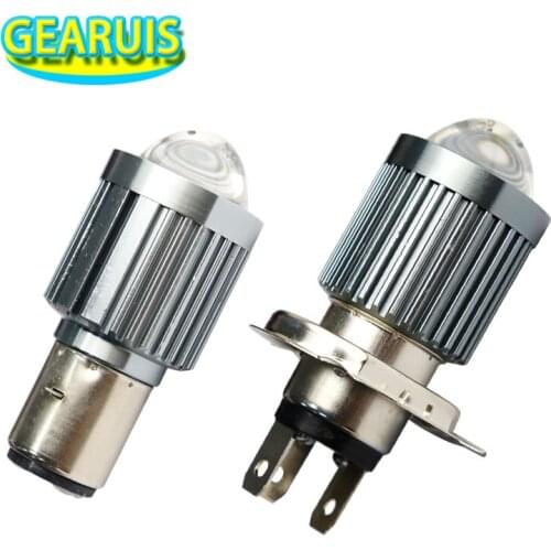 GEARUIS AC 9V-85V H4 BA20D switchback led White to amber 3570 LED 0.47A Spot DRL headlight for motorcycle MOTO Electric vehicle