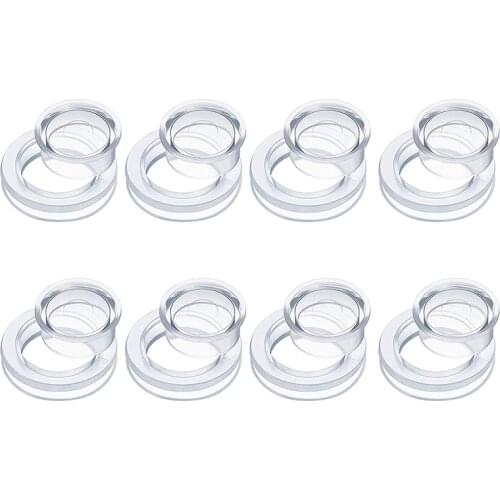 8 Pieces Umbrella Hole Ring Plug And Cap Set For Glass Outdoors Patio Table Deck Yard Beach Table Umbrella Plug, 2 Inch