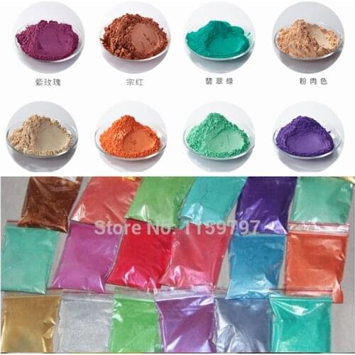 Free shipping Pearl Mica powder for cosmetics pearlescent dust for nail Glitter art,500grams/pack