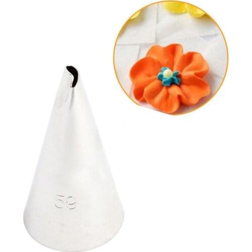 Small Size Rose Petal Cake Nozzles Icing Piping Nozzle Stainless Steel Cake Decorating Pastry Nozzle Confectionery Baking Tool