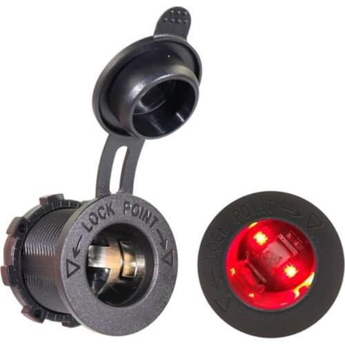 New 12V Motorcycle Car Boat Tractor Accessory Waterproof Cigarette Lighter Power Socket Plug Outlet Car-styling