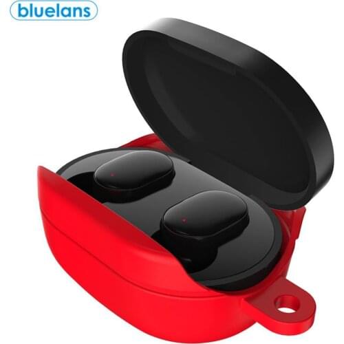 2021 NEW Portable Silicone Case for AirDots Headphone Case for Xiaomi Bluetooth Headphone Cover Liquid Headset Case with Hook