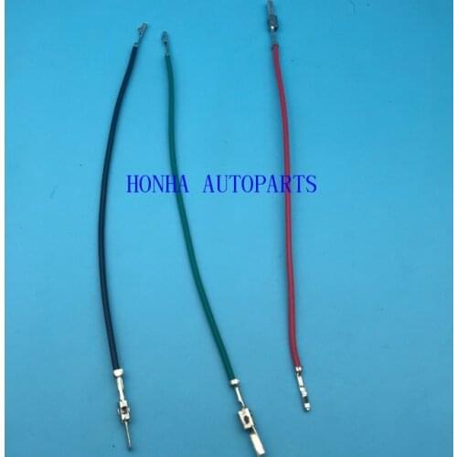 40/50/100 pcs/ lots crimp terminal N 90764701 / 000979009E 962843-1 / 964298-1 with 15cm 20AWG (0.5mm) red black and green wire
