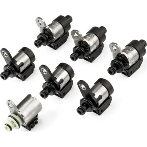[ Set Of 7PCS] RE5R05A 63431A-U 31941-1FX02 Hi-Power Transmission Solenoid Kits for Nissan Pathfinder 02UP (High Ohm) 2002-2018