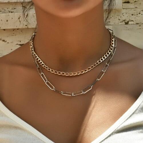 New Fashion Jewelry Necklace Multilayer Necklace Gothic Statement Necklace Steampunk Necklace Women Wholesale Bijoux Femme