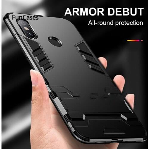 Shockproof Armor Phone Case For Xiaomi Redmi Note 7 6 5 pro 5 plus MI 8 A2 lite MAX 3 MIX 2S A1 A2 6X 5X Matte Protective Cover