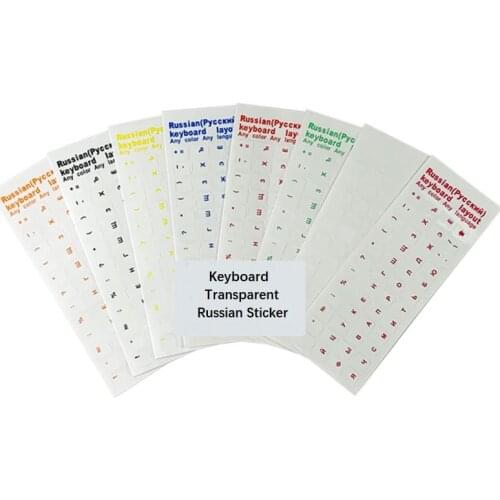 Clear Russian sticker Film Language Letter Transparent Keyboard Cover Notebook Computer PC Dust Protection Laptop Accessories