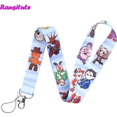 Horror Movie Lanyard Key ID Card Mobile Phone Strap USB Badge Holder DIY Neckband Decorative Lanyard R682