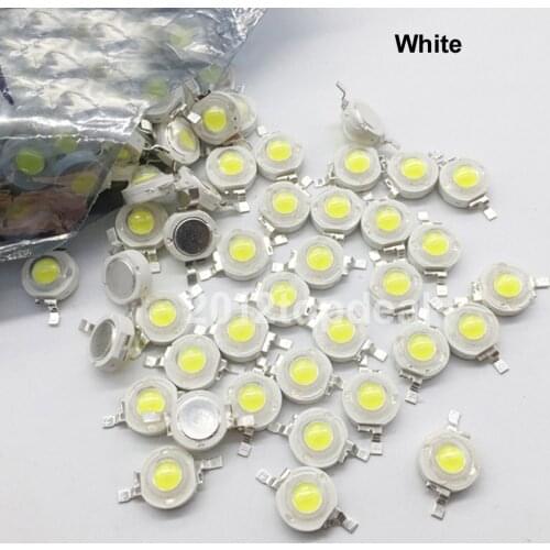 10 -1000 pcs Real Full Watt CREE 1W 3W High Power LED lamp Bulb Diodes SMD 110-120LM LEDs Chip For 3W - 18W Spot light Downlight