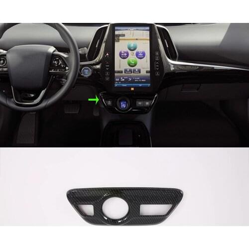 High Quality New Arrival Car Accessories Interior Decorative ABS Black Gear Panel Box Cover For Toyota Prius 2019