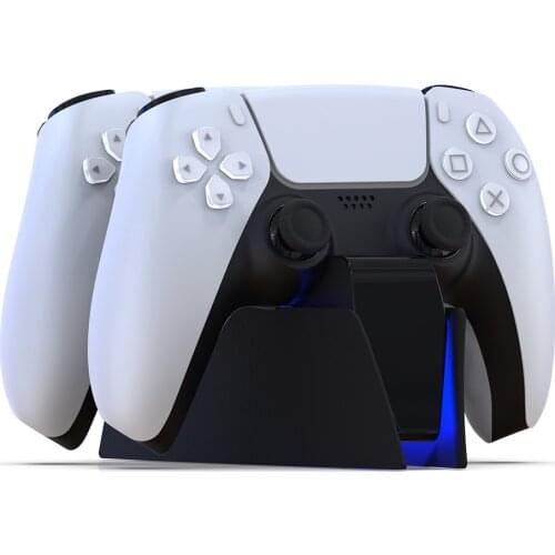 For PS5 Type-C DualSense Fast Charger Dual Charging Dock Charge Station for PlayStation 5 GamePad Wireless Game Controller