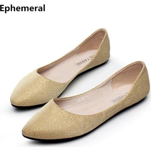 Ladies Plus Size (4-15) 2016 Fashion New Style Pointed Toe Women Single Casual Flats Shopping Dancing Kvoll Shoes Zapatos Mujer