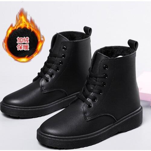 Womens Casual Shoes Winter Snow Boots Women Mid-calf Boots Popular Short Boots Plus velvet Walking Shoes Flats Keep Warm Shoes