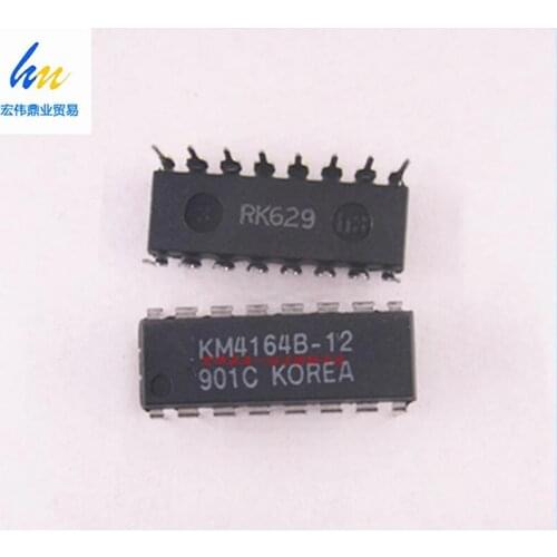 10PCS/lot) 4164 KM4164B-12 KM4164B DIP16