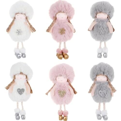 2020 Angel Dolls Cute Xmas Tree Ornaments Navidad Decor Merry Christmas Decorations for Home Noel Natal New Year Party Kid Gifts