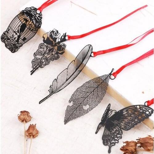 5PCS/LOT 5Styles Lovely Cute Metal Bookmark Book Holder for Book Paper Creative Gift