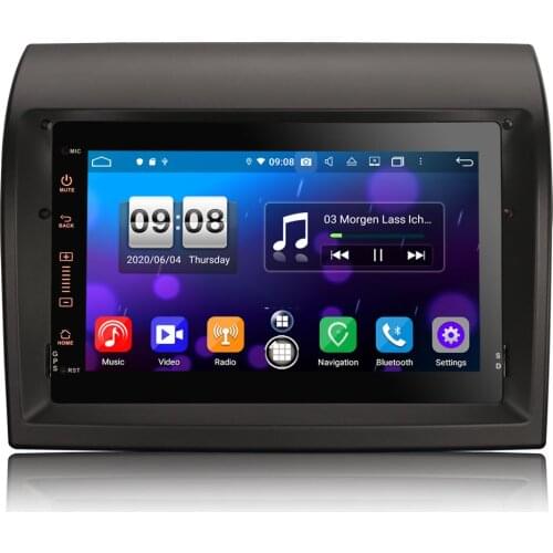 7" Android 10.0 OS Car Multimedia GPS Radio System for Peugeot Boxer 2011-2015 with Built-in CarPlay and Android Auto Functions