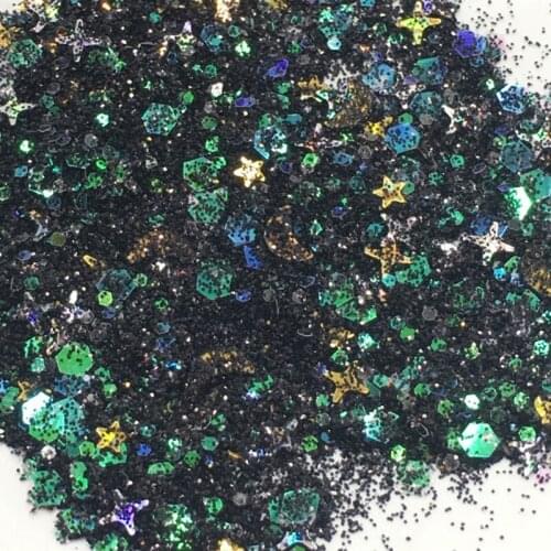 10Ml/box Epoxy Resin Mold Sequins Fillings Sparkling Materials Glitter Powder Heart Star Mix Chunky Sequins Resin Crafts