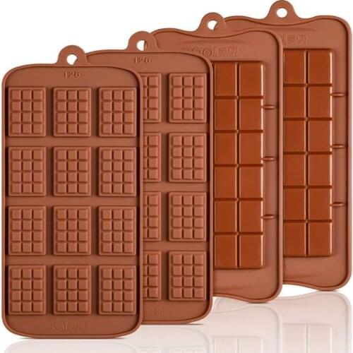 Chocolate Molds Bakeware Cake Molds High Quality Square Eco-friendly Silicone mold DIY 1PC food grade 24 Cavity molds silicone