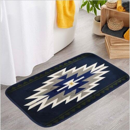 Geometric Figure Bathroom Area Rugs Soft Living Room Carpets Modern Home Decor