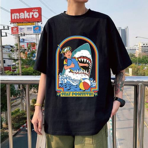 Hot Sale High Quality Couple Tees Tops My First Knife Fight Printed New Style Couple T-shirts Summer Oversize Unisex Streetwears