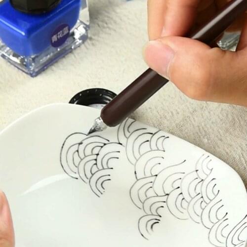 Pottery Tools Glaze Painting Pen Writing Rtwork Coloring Pen Crayon Painting Underglaze Paint Pens Ceramic Clay Polymer Tool