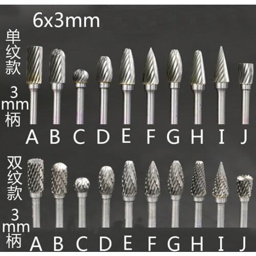 1pcs Tungsten Carbide Rotary Files Abrasive Rotary Tools Grinding Burs Drill Bits For Dremel Tools Accessories Drill Burrs