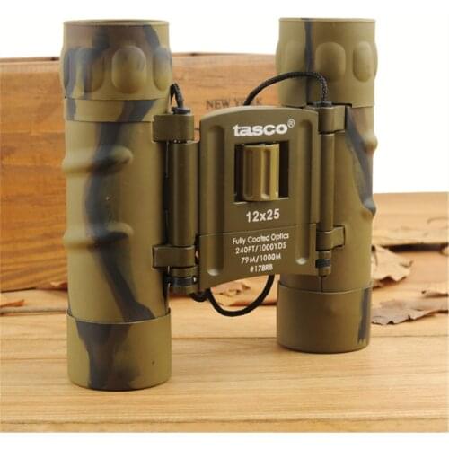 Agnicy 12x25 Telescope Low Light Level Night Vision High Power HD Pocket Binoculars
