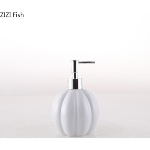 Ceramic Bathroom Supplies Lotion Bottle Soap Dispenser Set Modern Home Hotel Bathroom Hand Sanitizer and Shower Gel Sub-bottle