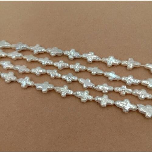38 cm DIY mini cross baroque pearl beads,100% NATURE freshwater loose pearl ,AA BIG BAROQUE pearl IN NATURE COLORS, 9.5x14 mm