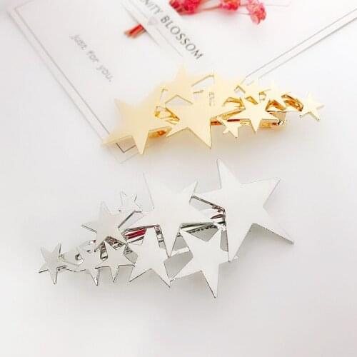 Fashion geometric Love star Hair Barrette Hairpins Hair Clips Accessories For Women Girls Hairgrip Hair Clamp Hairclip Headwear