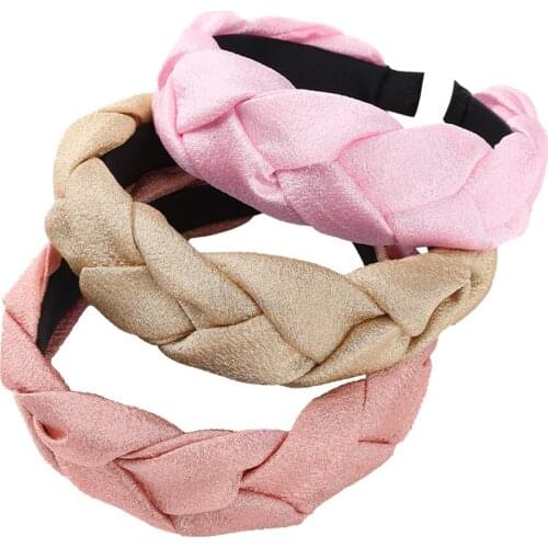 MOLANS Solid Braid Headband For Women Fashion Hair Bands Hoop Bezel Hairbands New Hair Accessories Headwear
