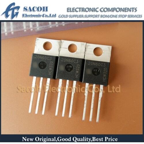 New Original 10PCS/Lot SPP20N60C3 20N60C3 or SPP20N60CFD 20N60CFD or SPP20N60S5 20N60S5 TO-220 20A 600V Power MOSFET transistor