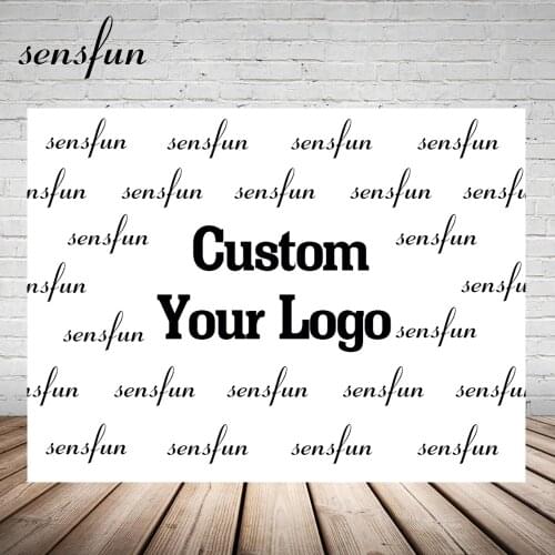 Sensfun Logo Photography Backgrounds Sweet 16 18 Birthday Event Party Repeat White Black Backdrops Color Text Customized
