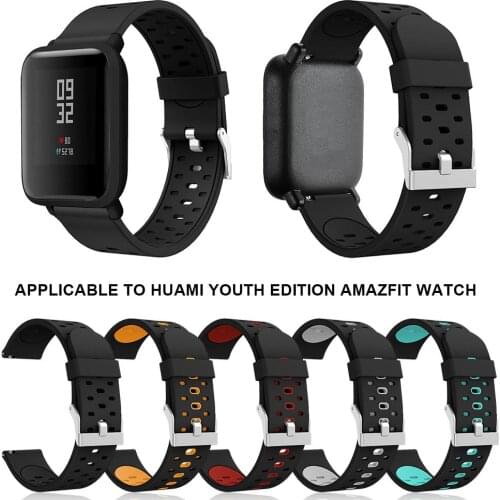 Replacement Strap for Huami Amazfit Bip Youth Watch Band Silicone Soft Wrist Band Bracelet for Huami Smart Accessories