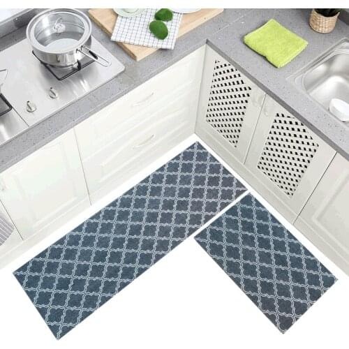 Modern Kitchen Mats Home Oil Proof Carpet Corridor Door Mat Entrance Balcony Hotel Carpet Nordic Simplicity PVC Anti-Slip Mat