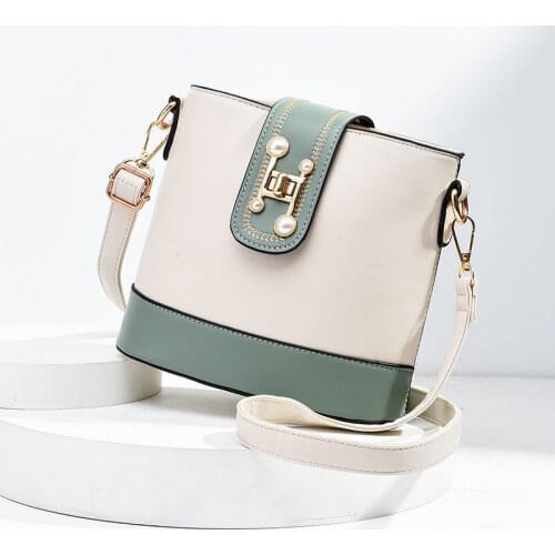 Summer High Quality Luxury Leather Bucket Bag 2021 New Fashion Trend Waterproof Large Capacity Shoulder Crossbody Bags for Women